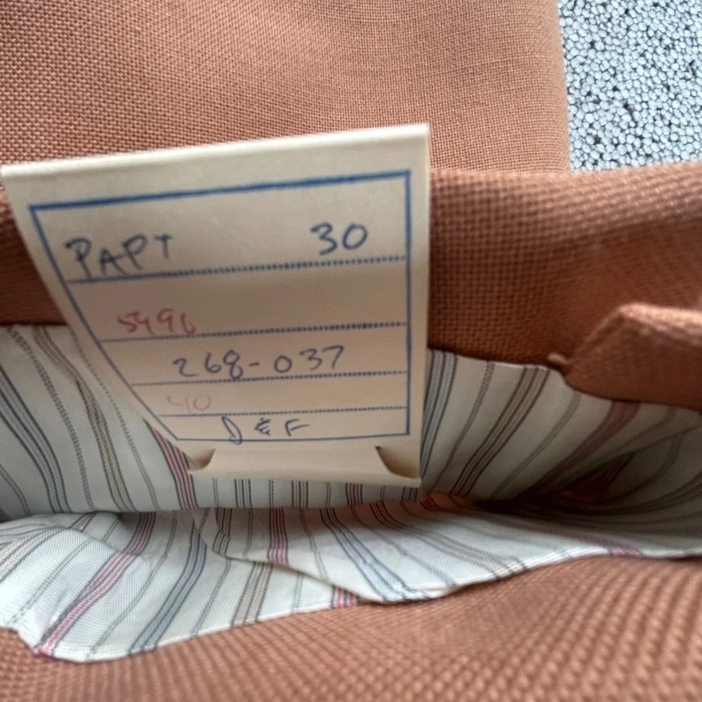 Wimbledon Cricketeer 60's-70's NWT Deadstock Blazer 40R Peachy Tan Preppy Tennis